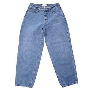 Abercrombie & Fitch Womens Curve Love Size 29 8R Tapered Loose High Rise Jeans